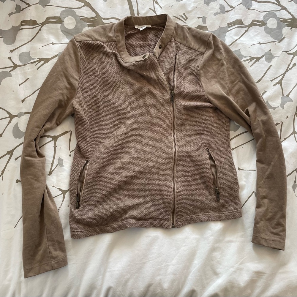 Caslon knit moto jacket